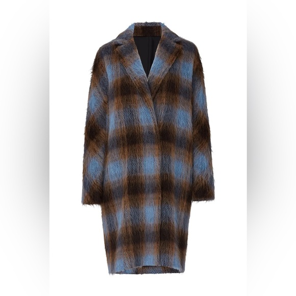 VINCE Mohair Alpaca Wool Blend Plaid - Picture 15 of 15